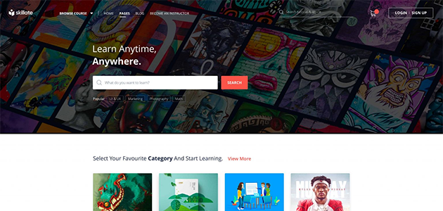 Skillate - Tutor LMS WordPress Theme By Themeum