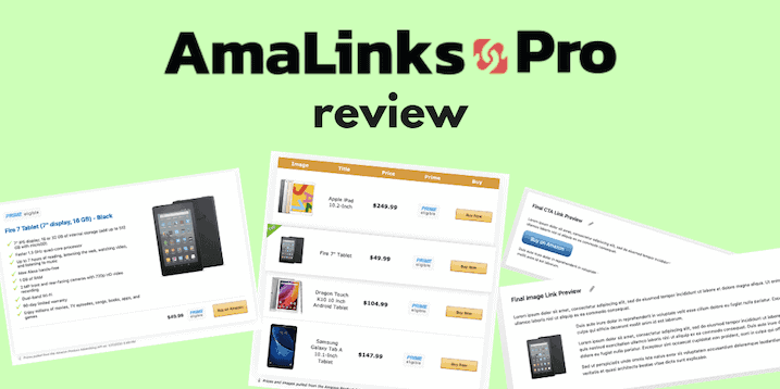 AmaLinks Pro + Tables - Make Money Blogging With Amazon Plugin