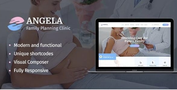 Angela | Family Planning & Pregnancy Clinic WordPress Theme