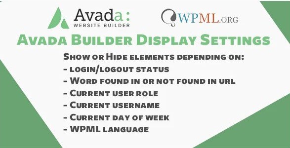 Avada Fusion Builder Display Settings