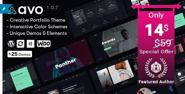 Avo - Creative Portfolio & Agency WordPress Theme
