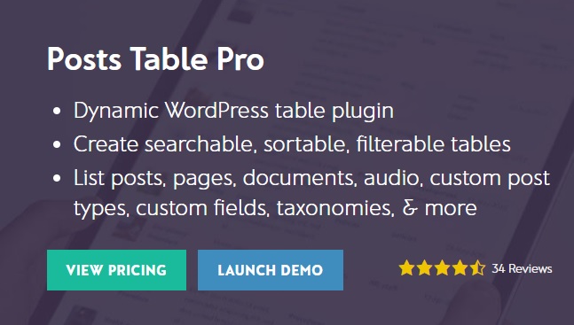 Barn2 Media Posts Table Pro