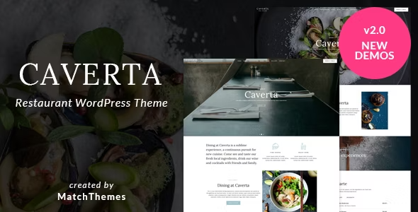 Caverta - Fine Dining Restaurant WordPress Theme
