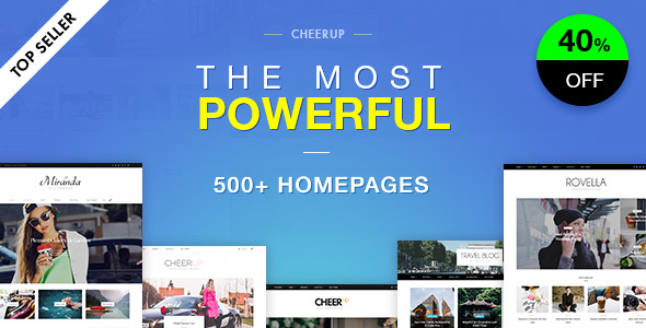 CheerUp Blog - Magazine - WordPress Blog Theme
