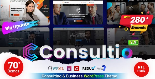 Consultio - Corporate Consulting WordPress Theme