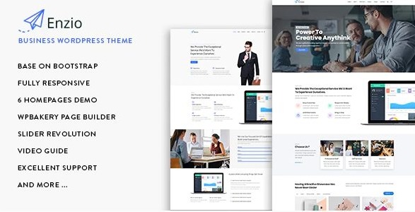 Enzio - Responsive Business WordPress Theme