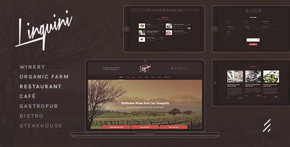 Linguini - Restaurant WordPress Themes