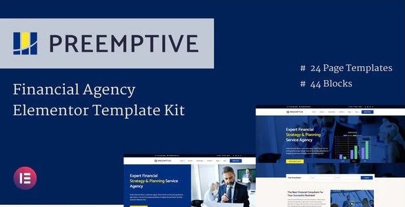 Preemptive - Business & Finance Elementor Template Kit