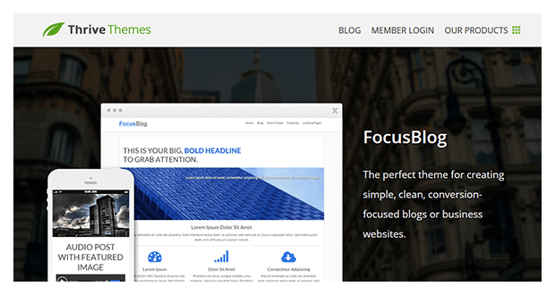 Thrive Themes Focusblog Wordpress Theme