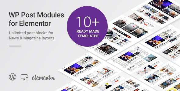 WP Post Modules for NewsPaper and Magazine Layouts (Elementor Addon)
