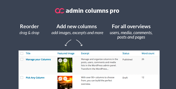Admin Columns Pro - Manage Columns in WordPress