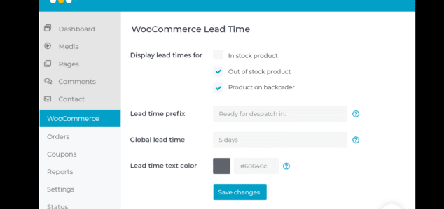 Barn2 Media WooCommerce Lead Time
