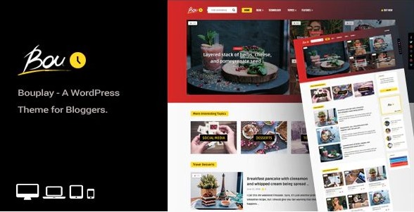 Bouplay WP - A WordPress Theme for Bloggers