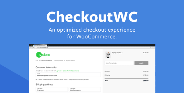 CheckoutWC - Optimized Checkout Pages for WooCommerce