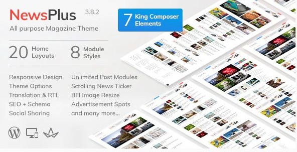 NewsPlus - News and Magazine WordPress theme