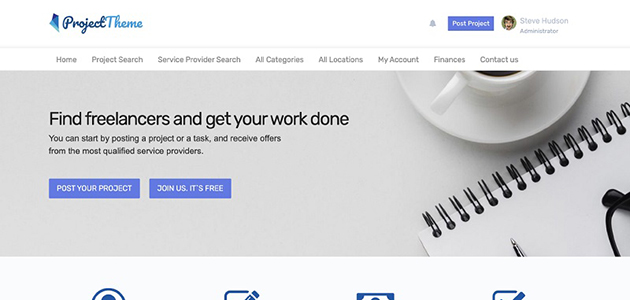 ProjectTheme - WordPress Project Bidding Theme Freelance Marketplace