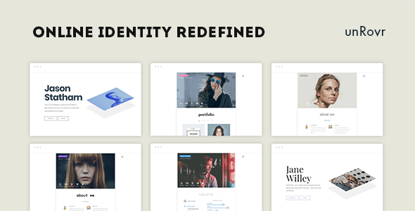 unRovr - Animated vCard & Resume WordPress Theme