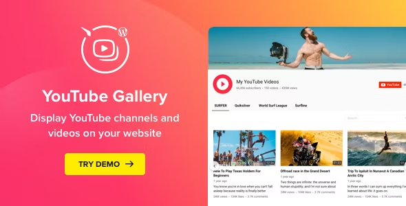 Elfsight WordPress YouTube Gallery Plugin