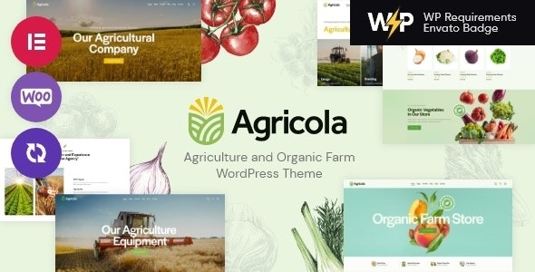 Agricola  Agriculture and Organic Farm WordPress Theme
