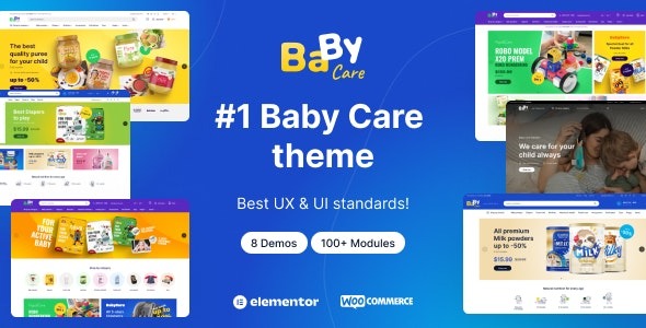 BabyCare  Kids Store WooCommerce WordPress Theme