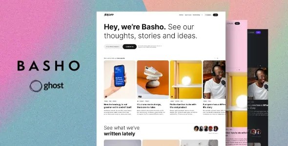 Basho  – Multipurpose Ghost Blog Theme
