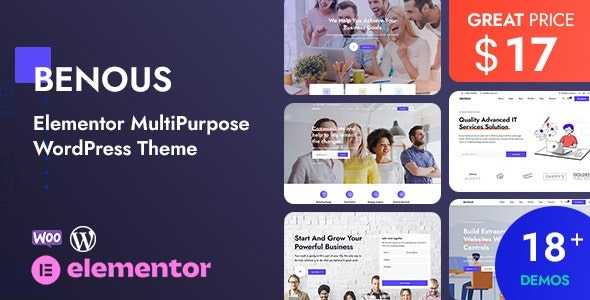 Benous  Elementor MultiPurpose WordPress Theme