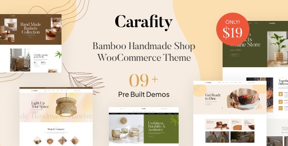 Carafity  Bamboo Handmade Shop WooCommerce Theme