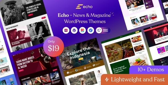 Echo  News Magazine WordPress Theme