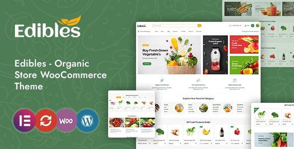 Edibles  Organic & Food Store Elementor WooCommerce Theme