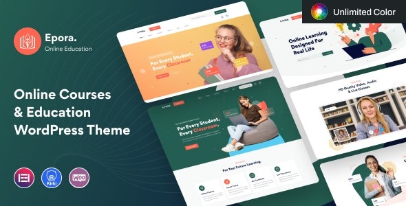 Epora  Online Courses & Education WordPress Theme