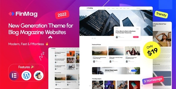 FinMag  Modern Magazine WordPress Theme