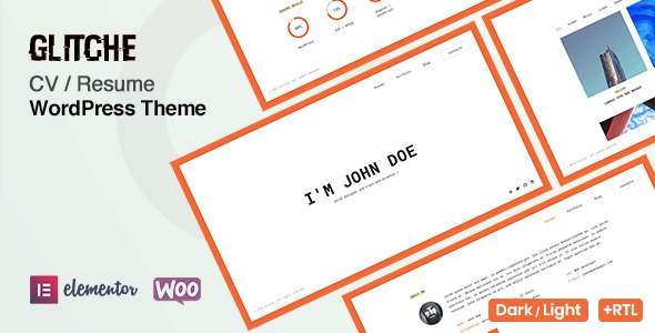 Glitche  CV Resume Theme