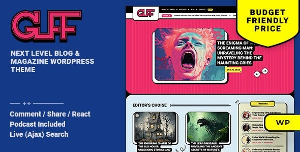 Guff  Blog & Magazine WordPress Theme