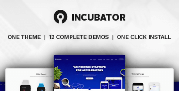 Incubator  WordPress Startup Business Theme