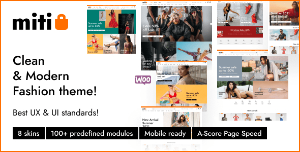 Miti  Elementor Fashion WooCommerce Theme