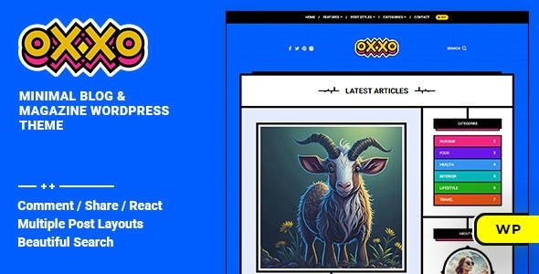 Oxxo  Blog & Magazine WordPress Theme