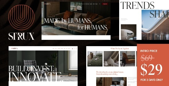 Strux  Architecture & Interior Design WordPress Theme