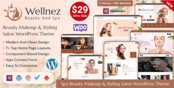 Wellnez  Beauty Spa Wellness Salon WordPress Theme