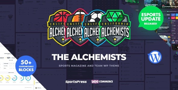 Alchemists   Sports, eSports & Gaming Club and News WP Theme