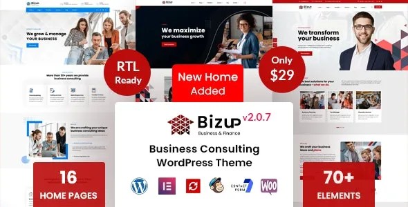 Bizup  Business Consulting WordPress Theme
