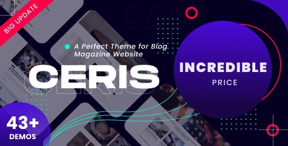 Ceris  Magazine & Blog WordPress Theme