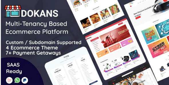DOKANS - Multitenancy Based Ecommerce Platform (SAAS)