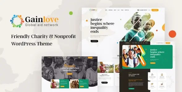 Gainlove  Nonprofit WordPress Theme