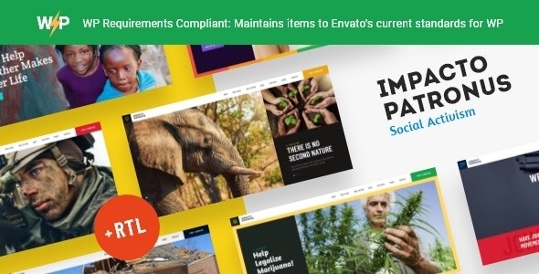 Impacto Patronus  Petitions & Social Activism WordPress Theme