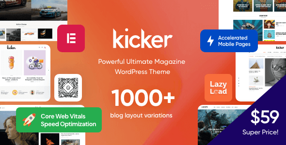 Kicker  Multipurpose Blog Magazine WordPress Theme