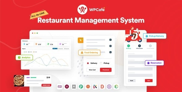 WP Cafe PRO + Free Table Reservation, Food Menu & Online Food Ordering for WooCommerce
