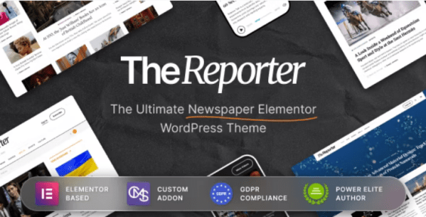 The Reporter  Newspaper Editorial WordPress Theme