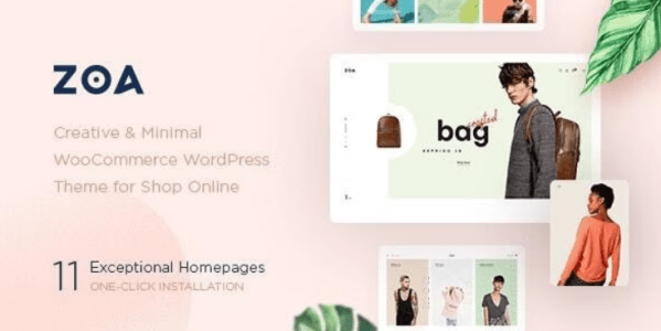 Zoa  – Minimalist Elementor WooCommerce Theme