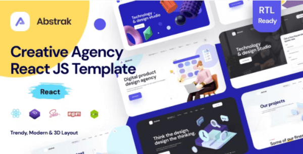 Abstrak – React Agency and React Portfolio