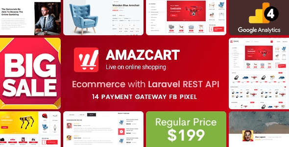 AmazCart – Laravel Ecommerce System CMS